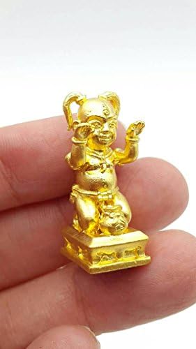 Mini Kumaanthong Statue Worships (Gold Color)Lp.Somchai Wat Daan Kwean Temple