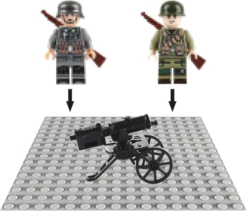 ZYEKIU 50 Pieces Military Soldier Toy, Mini Military Toy, Interesting Plastic Soldiers, WW2 Soldiers Toys Can Be Assembled, Military Base Toy for Birthday Party, Christmas