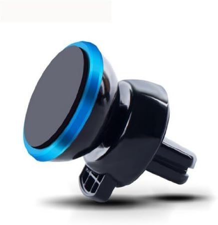 Car Mount,Cyber Roll Air Vent Magnetic Mobile Phone Car Vehicle Holder 360 Degree Rotation Vehicle-mounted Support Compatible with iPhone 6 6S Plus 5 Galaxy S7 S6 edge S5 SONY HTC LG (Blue)