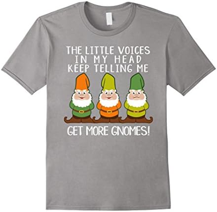 Mens The Littles Voices Get More Gnomes Dark T-Shirt XL Slate