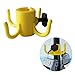 AMMSUN Beach Umbrella Hanging Hook,4-prongs Plastic Umbrellas Hook Hanging for Towels/Camera/Sunglasses/Bags,Fit for Beach,Camping Trips Yellow (Small Size fit 0.75