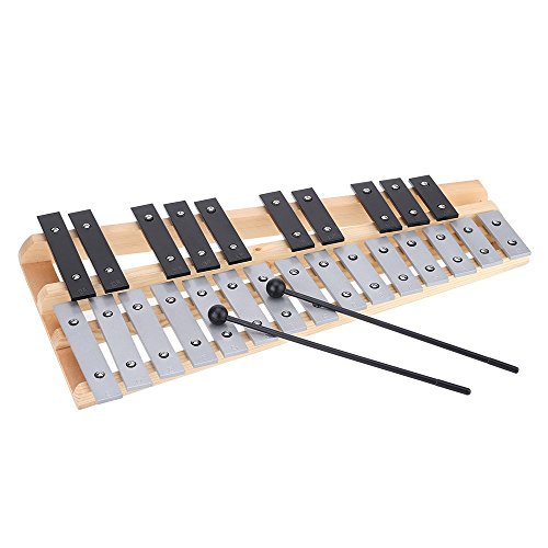 Andoer 25 Note Glockenspiel Xylophone Educational Musical Instrument