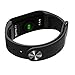 Smart Wristbands, Bluetooth 4.0 Fitness Tracker Watch for iOS and Android IP67 Waterproof Fashion Sports With OLED Display Heart Rate Monitor Sleep Tracker Calorie Counter Blood Pressure Monitor Black