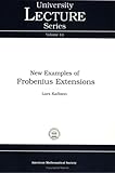 New Examples of Frobenius Extensions, Kadison, Lars, 0821819623