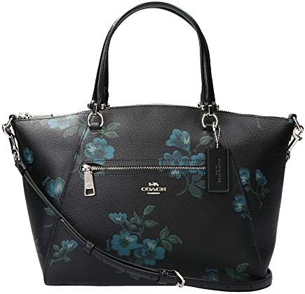 コーチ アウトレット(COACH OUTLET) ハンドバッグ F80004 SVPGX ヴィクトリアン フローラル プリント ブラック 黒/ブルー 青/シルバー [並行輸入品]