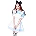 EXCELLANYARD Blue Maid Dress Lolita Maid Cosplay Costume 12-14 Without Sock