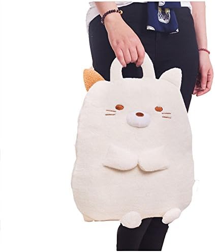 Aommos Best Soft Decorative Throw Pillow Blanket Set ,2 In 1 Plush Stuffed Animal Toys Quilt Patterns ,Travel Neck Pillow for Adult and Chlid (White style2)