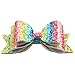 XIMA Glitter Hair Bows Clips Princess Hairgrips for Kids Hair Pin Hair Accessories (8pcs Glitter Bow Clip)