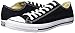 Converse M9166- Chuck Taylor All Star Unisex Ox Low Top Black Sneakers, 10 Women/8 Men