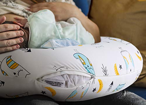 2 Stretchy+Nursing+Pillow+Covers+BROLEX+Nursing+Slipcovers+Breastfeeding+Breathable