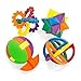 Fun Express Plastic Balls Puzzle (4-Pack of 12)