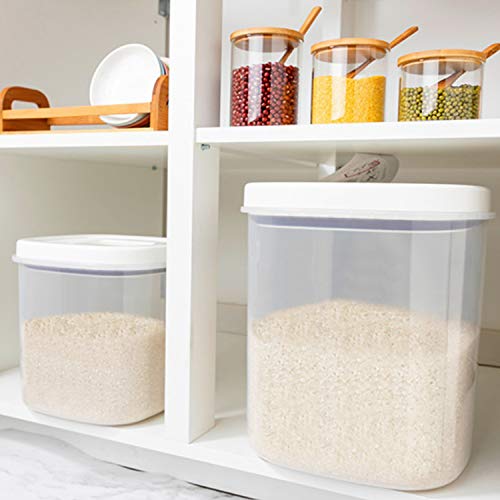 Airtight Food Storage Container - 20 Lbs Rice Container Bin with Measuring Cup - Cereal Container Dispenser for Rice Flour Storage, Kitchen Pantry Organization