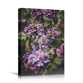 signwin Canvas Wall Art Purple Fields Bohemian Colorful...