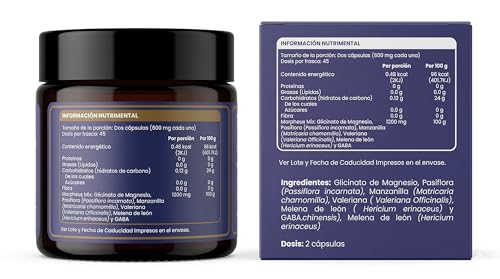 MORPHEUS | Suplemento para Dormir con GABA, Valeriana, Melena de Leon y Magnesio Glicinato | Sueno Profundo sin Melatonina | Descanso Nocturno Natural | 90 Capsulas 600mg | Bodhi Origins