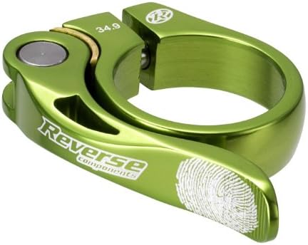 reverse Long Life Q/R Seatpost Clamp, Light Green 34.9mm Diameter