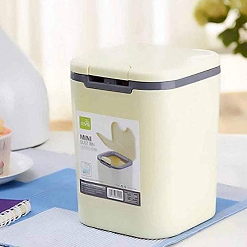 Vruta Mini Table Dustbin Sundries Barrel Storage Tank Desktop Car Garbage Can Vehicle Trash Can Home Office Waste Bin
