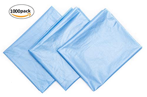 1000 Pack Blue PE Aprons 28 x 46 inches. 2 Mil Disposable Polyethylene Aprons. Unisex Waterproof Workwear. Blue Protective Uniform Aprons for Men, Women. Lightweight, Breathable. Wholesale Price.