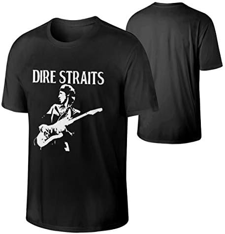 BWOWBDIWWQNGW Men's Dire Straits Fashion Music Band Short Sleeves Tee Gift