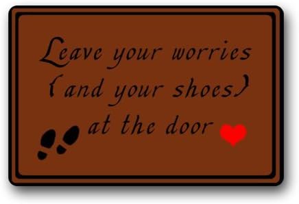 Leave your worries (and your shoes) at the door Durable Heat-resistant Indoor/Outdoor Doormat