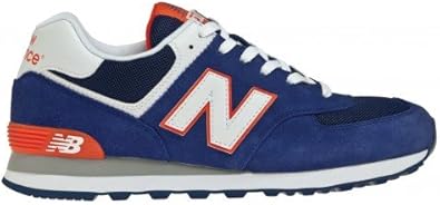 ニューバランス スニーカー Ml574bwo ネイビー オレンジ 並行輸入品 24 5cm スニーカー Amazon