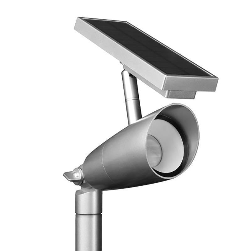 Feit Electric OneSync Brushed Nickel Solar Powered 100 W LED Spotlight 1 pk