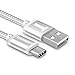 USB Type C, TekSonic [2 Pack] [Rose Gold - Silver] 6.6 Ft/2M Extra Long Braided USB-C to USB A cable charger sync cord for Macbook 12 inch, Pixel, LG G5, G6, Asus AiO, Nintendo Switch, Galaxy S8 Plus