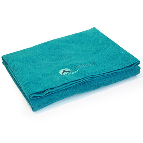 Aurorae Sport and Swim Towel Aqua for Beach, Pool, Travel, Microfiber, Super Absorbent, Extra Large, Lightweight (Kauai Coast) - Thumbnail 3