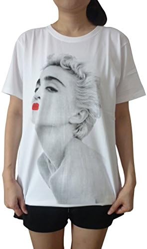 TheLegendTshirt Women's Madonna Short Sleeve T Shirt (Large)