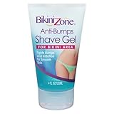 Bikini Zone Anti-Bumps Shave Gel For Bikini Areas, 4 Fl Oz