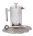 Amora 8-cup Stainless Steel French Press Coffee Maker - FREE Coffee Spoon & 5 Mesh Filters