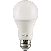 Euri Lighting EA19-15W2040e, LED A19 15W (100W Equivalent), 1600lm, Dimmable, 4000K (Bright White) E26 Base, Fully Enclosed R