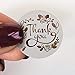 2 Designs Flower Shape Thank You Stickers Roll (1000 Stickers/Roll) Adhesive Labels 1.5 inch with Flower Decorative Sealing Stickers for Christmas Gifts,Cards, Wedding, Party,Envelope,Present