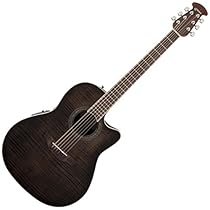 Ovation CS24P-TBBY Acoustic-Electric Guitar - Trans, Black Flame Maple
