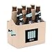 Home Sweet Home - Housewarming Gift for Women and Men - 6 Beer Bottle Label Stickers and 1 Carrier