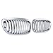 Anzio Front Replacement Kidney Grille Grill Compatible with 03-06 E46 2-Door Coupe Cabriolet OEM
