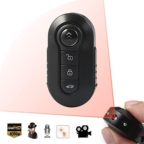 Mini Spy Hidden Camera - GERI HD 1080P Portable Small Nanny Keychain Cam with Motion Detection Night Vision, Indoor Security Surveillance Camera for Home and Office