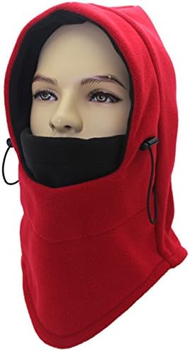 Cuca Dunna Fleece Double Layers Thicken Warm Balaclava Windproof Full Face Hood Winter Ski Mask Cover Beanie CS Hat Snowboarding Cap