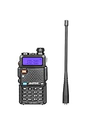 BaoFeng Radio UV 5R MK2 5 W Mirkit Edition y correa para el cuello de la marca "Mirkit Ham Radio Operator" para dos correas de mano radios (Ham)