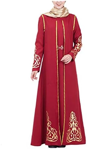 Energy Women's Middle East Classics Gown Muslim Two Piece Dress Overcoat
