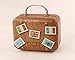 nanguawu 1:6 Stamps Doll Dollhouse Miniature Toy Trunk Box Suitcase Luggage Traveling Case