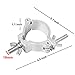 8 Pack 2 Inch Truss O Clamp Hooks Aluminum Alloy Lighting Mount for Stage Light Moving Head Light Par Light Spotlight Fits 48-51mm OD Tubing/Pipe, Heavy Duty Load 220lbs