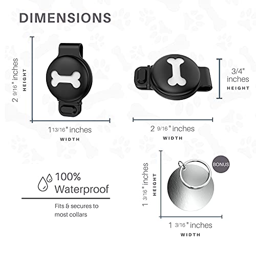 Co.Z AirTag Dog Collar Holder 2021 Apple AirTag Case for Dog Collar W
