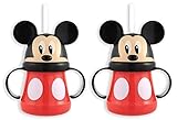 Mickey 10 oz Straw Character Cup, 2 Count