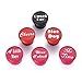 Meluoher Wine Bottle Stoppers Vaccum Saver Caps Wine Accessories Gifts,Set of 6.