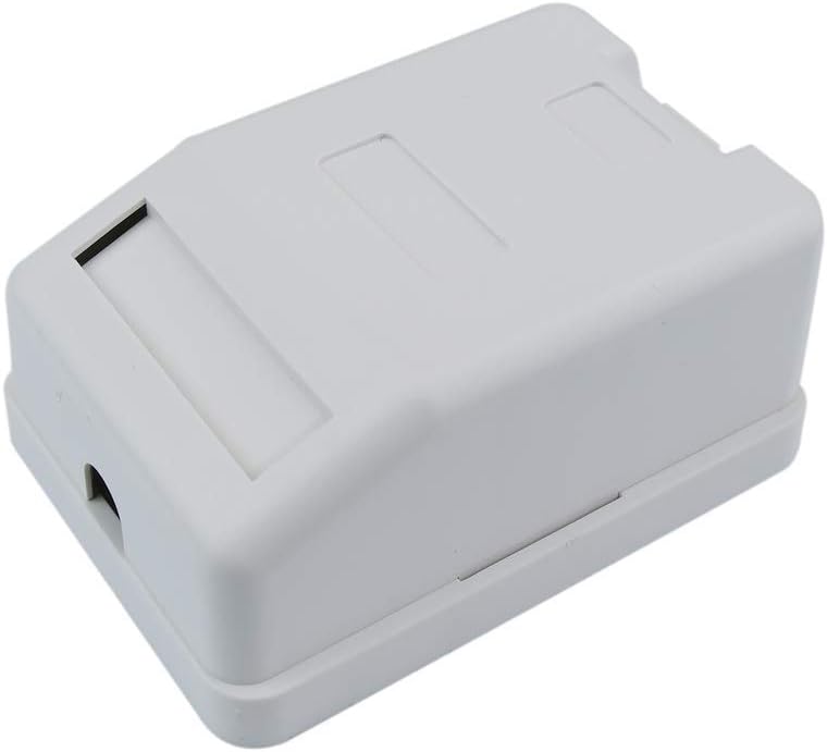 BeMatik - Caja de superficie de 1 RJ45 Cat.6 FTP: Amazon.es: Informática