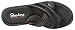 Skechers Women's Rumblers-hapy Dayz At Heart Wedge Sandal,Black Sparkle,7 M US