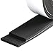 MAGZO Weather Stripping Door Seal, 2 Inch Wide X 1/4 Inch Thick Adhesive Foam Tape Soundproof Weatherstripping for Windows, 2 Rolls Total 13FT Black