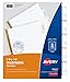 Avery 5-Tab Binder Dividers, Insertable Clear Big Tabs, 1 Set (11122) primary