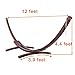 Lazy Daze Hammocks 12Feet Wood Arc Hammock Stand and Cotton Fabric Spreader Bar Hammock Combo, Mother Earth Striped