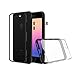 iPhone 8 Plus, iPhone 7 Plus Premium Modular Slim Case [RhinoShield Mod] Shock Absorbent Heavy Duty Protective Cover - Compatible w/ Wireless Charging & Lenses - Shockproof Black Bumper w/ Clear Back
